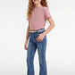Jeans Con Basta Flare Niña Azul - Miniatura 3