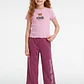 Polera Rib Oso Niña Rosado - Miniatura 4