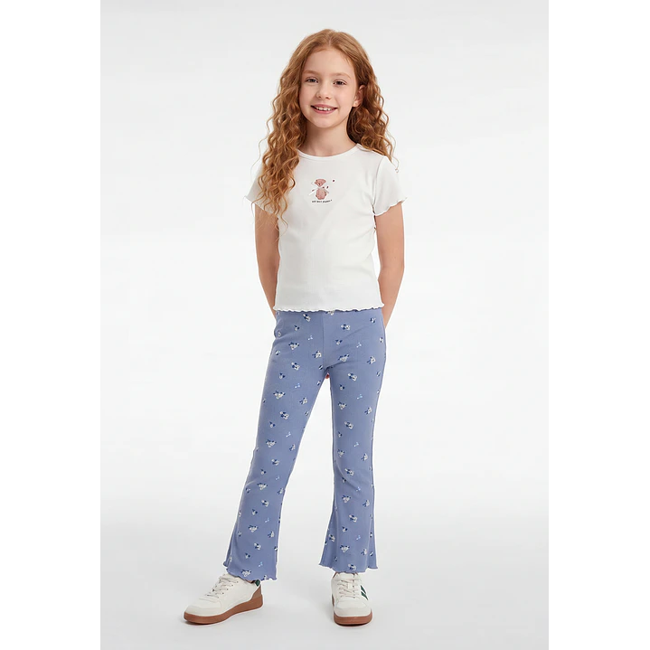 Polera Rib Oso Niña Crudo 4