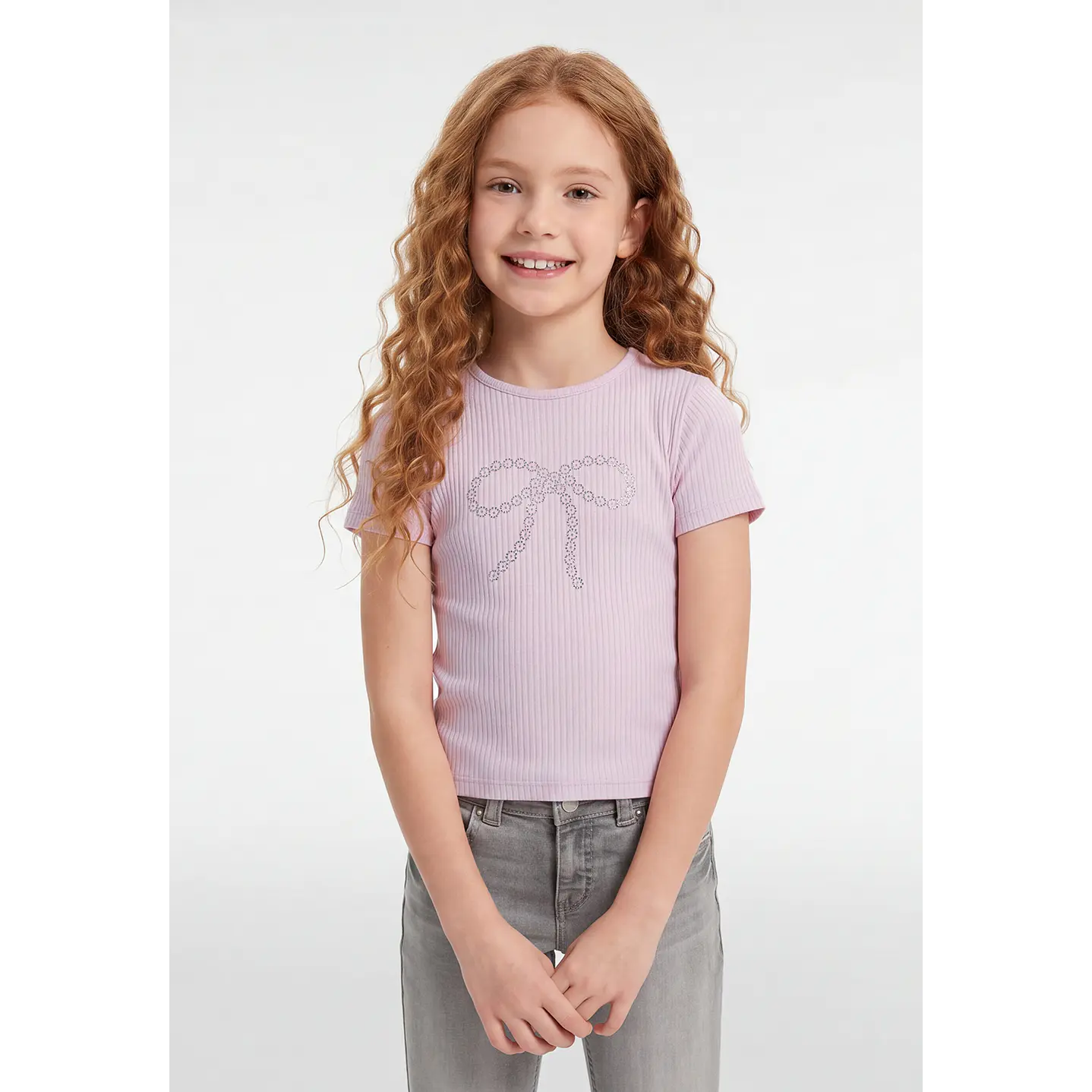 Polera LazoTachas Niña Rosado 1