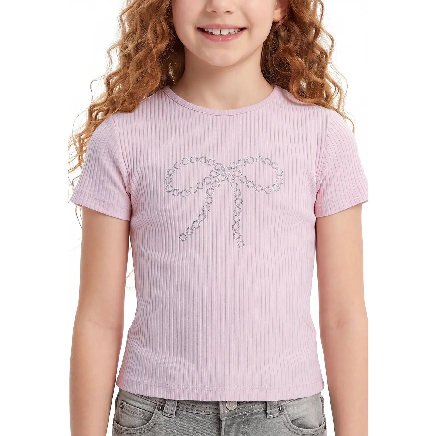 Polera LazoTachas Niña Rosado 2