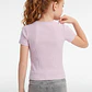 Polera Rib Tachas Niña Rosado - Miniatura 3