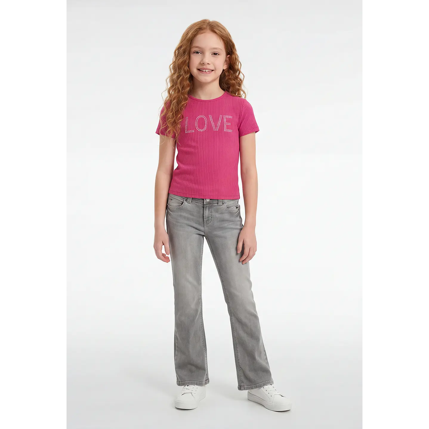 Polera LoveTachas Niña Fucsia 1