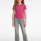 Polera Rib Tachas Niña Fucsia - Miniatura 1