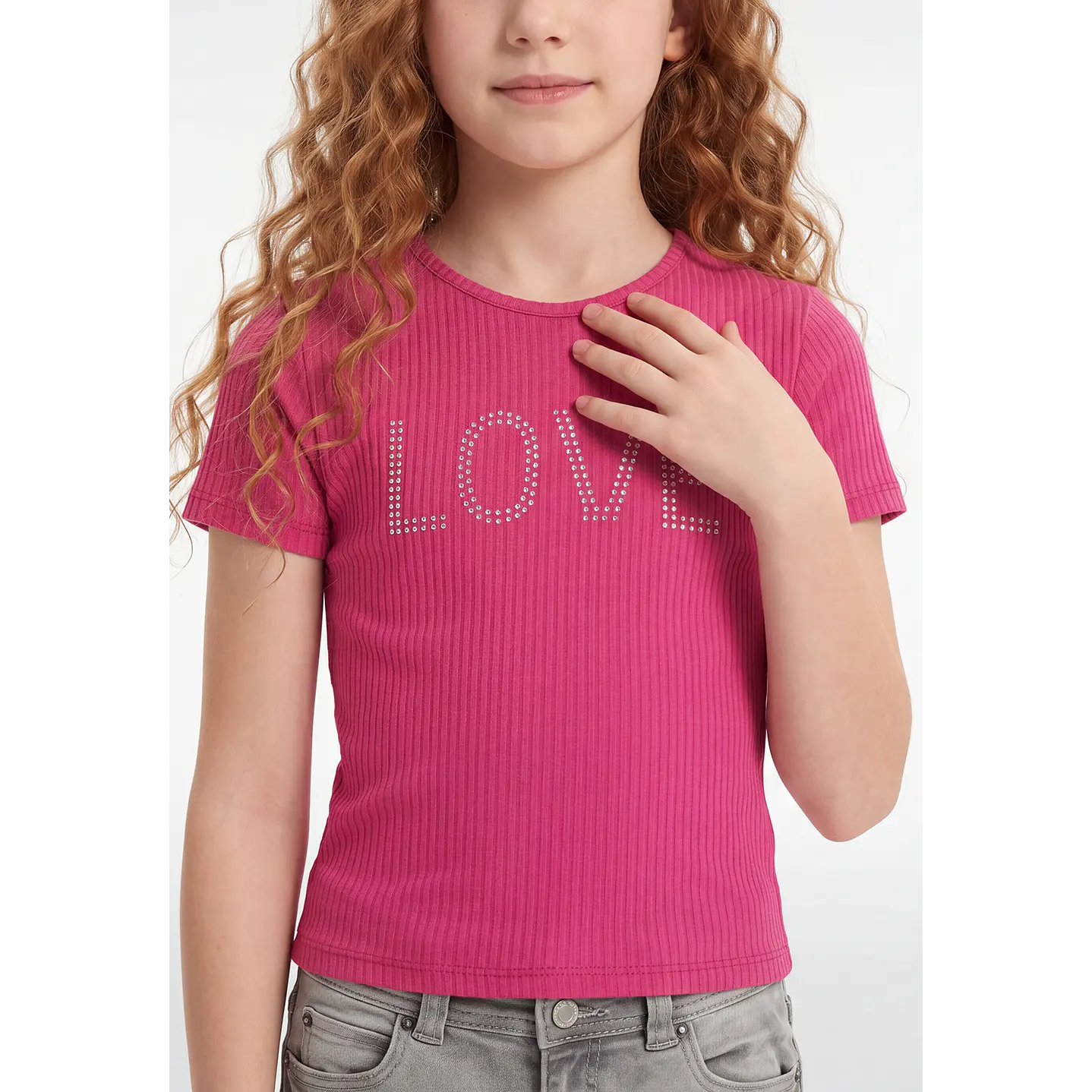 Polera LoveTachas Niña Fucsia 3