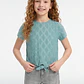Polera Brodery Nudo Niña Celeste - Miniatura 1