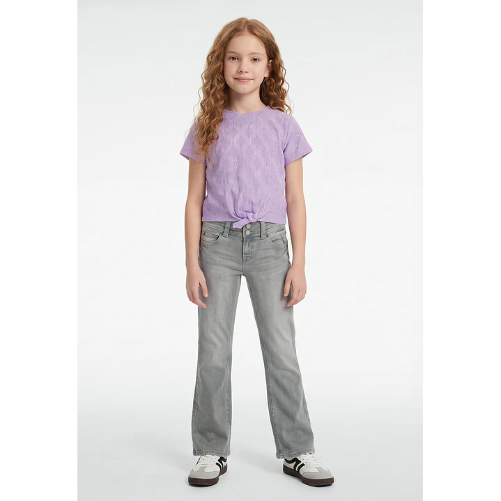 Polera Brodery Nudo Niña Lila 4