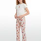 Calza Rib Flare Niña Rosado - Miniatura 3