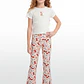 Calza Rib Flare Niña Rosado - Miniatura 4