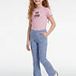 Calza Rib Flare Niña Celeste - Miniatura 3