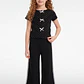 Polera Lazos Niña Negro - Miniatura 4