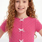 Polera Lazos Niña Fucsia - Miniatura 2
