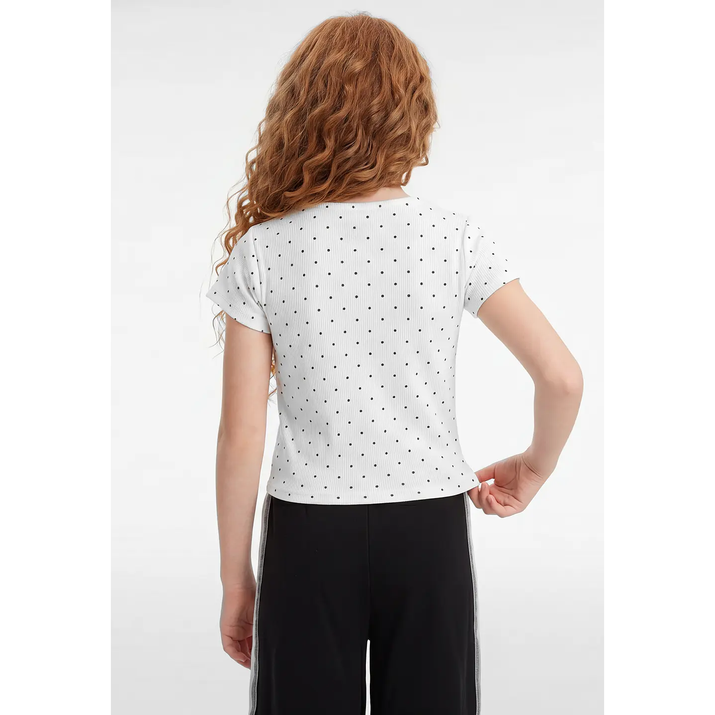 Polera Lazos Niña Crudo 3