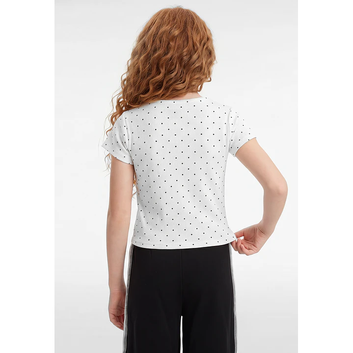 Polera Lazos Niña Crudo 3