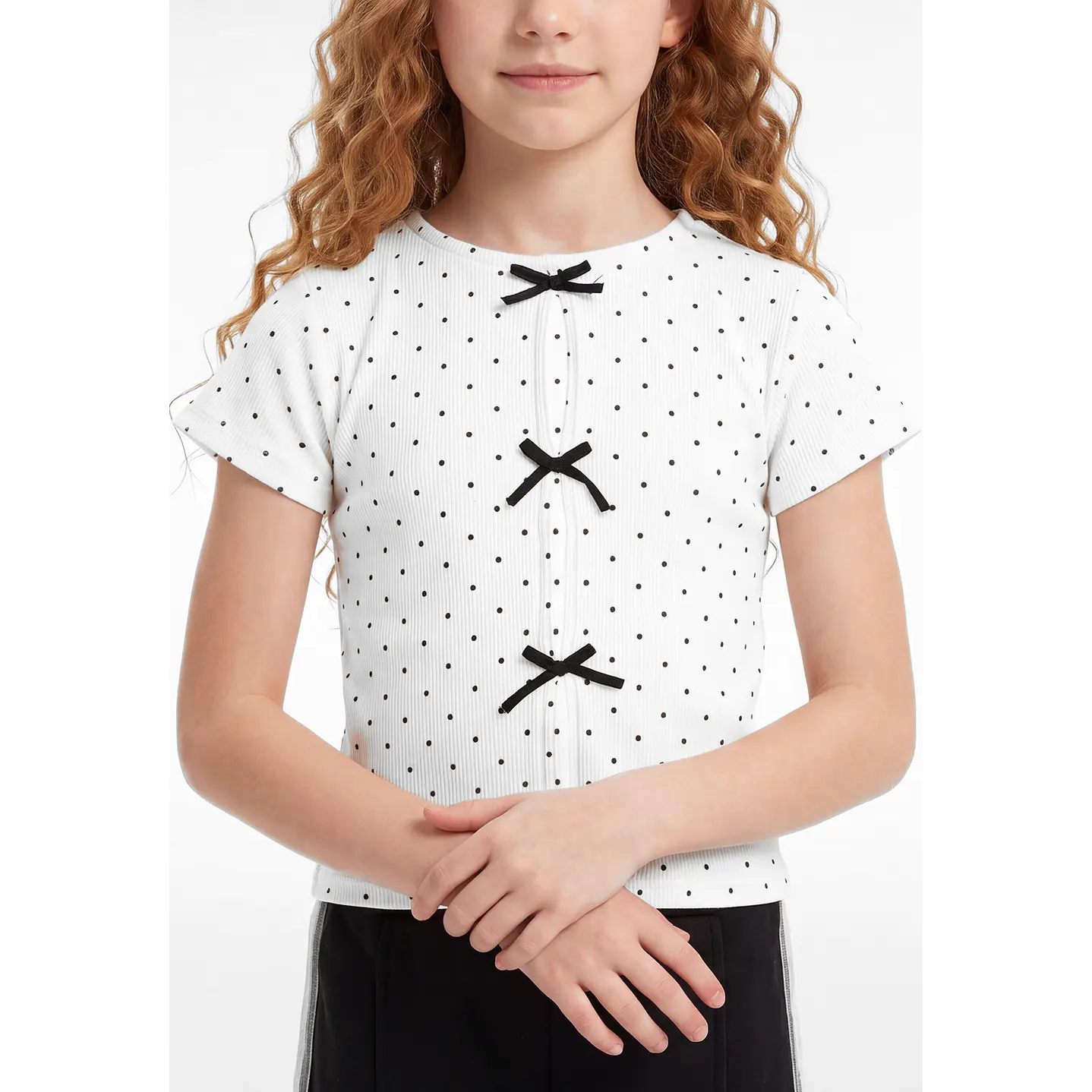 Polera Lazos Niña Crudo 2