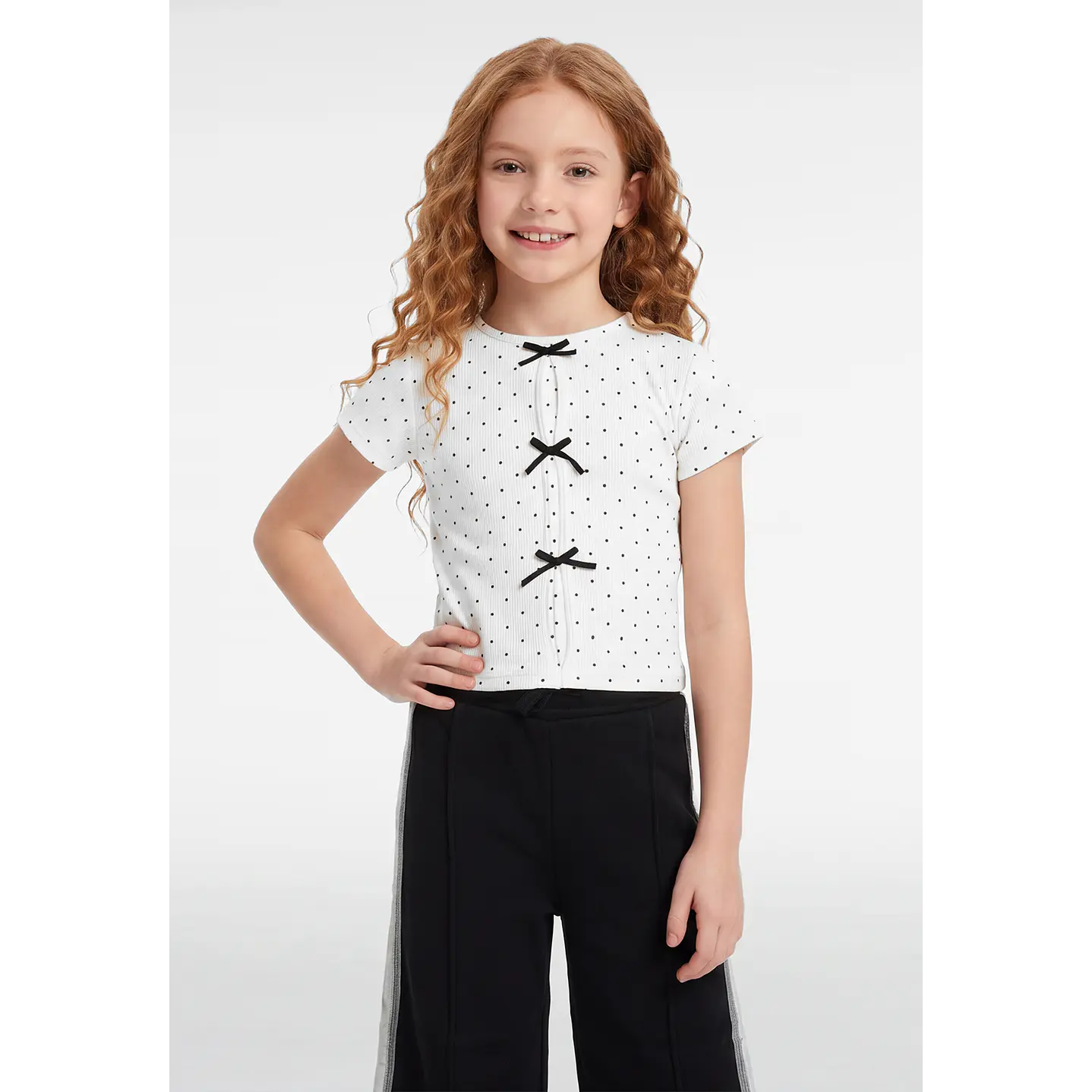 Polera Lazos Niña Crudo 1
