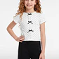 Polera Lazos Niña Crudo - Miniatura 1
