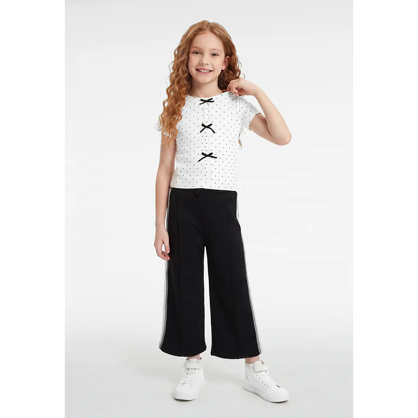 Polera Lazos Niña Crudo 4