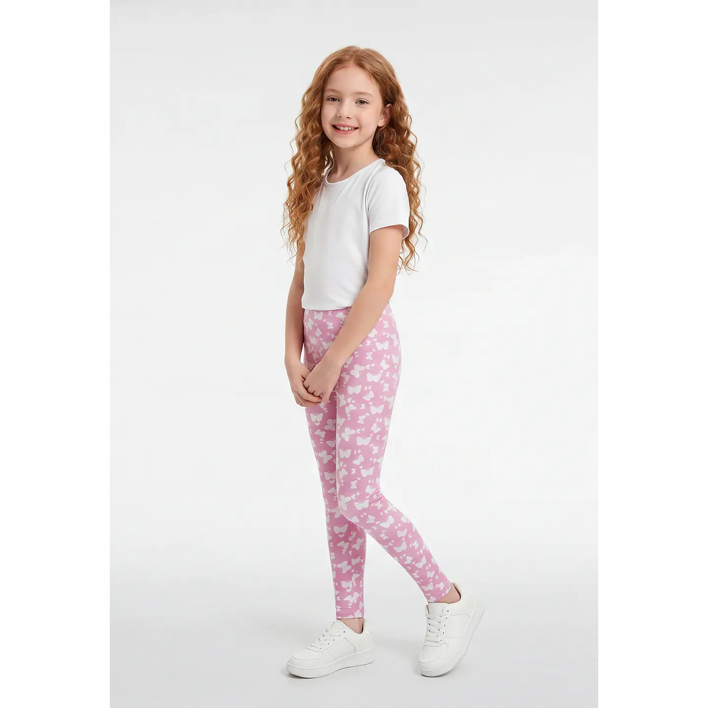 Calza Larga Niña Rosado 3