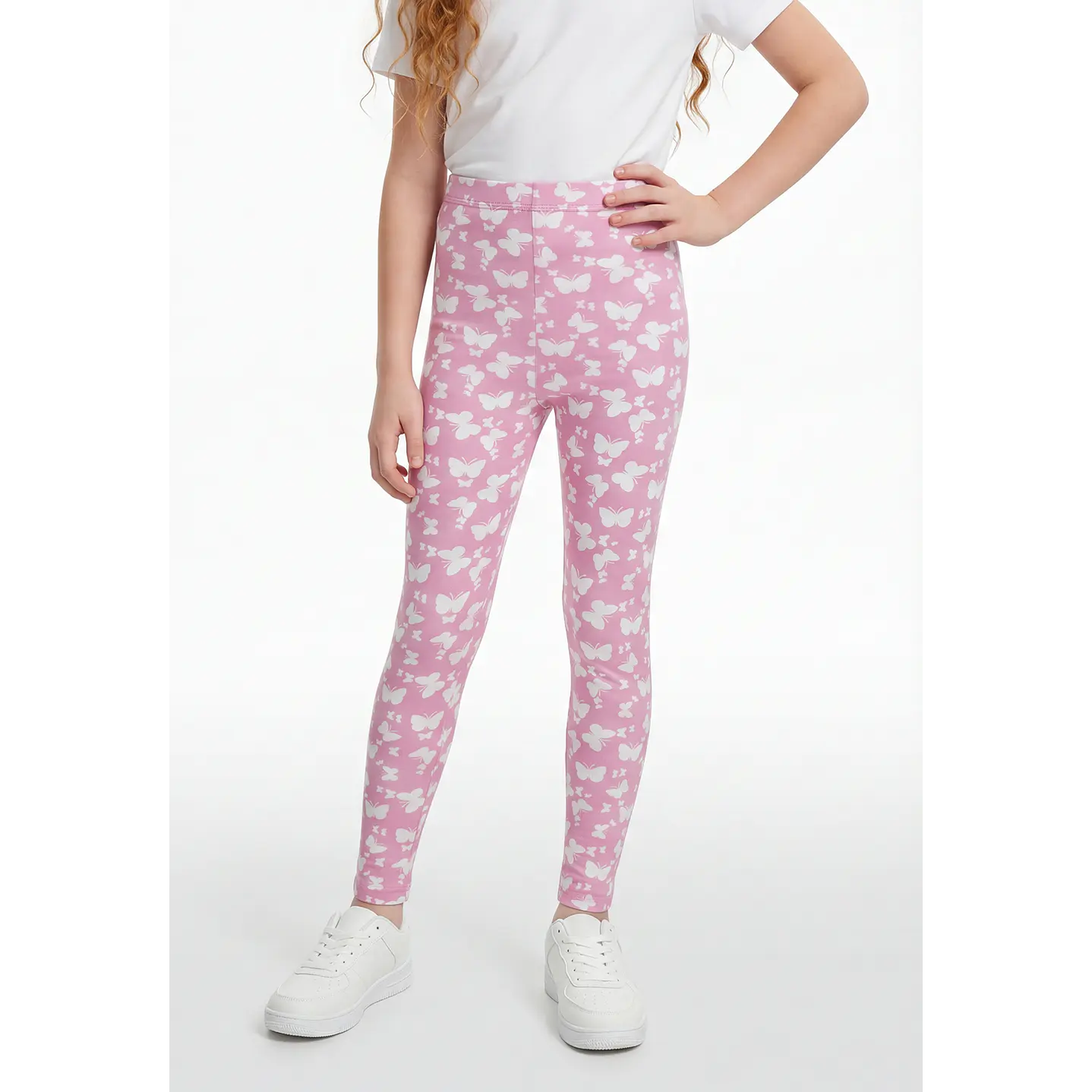 Calza Larga Niña Rosado 1