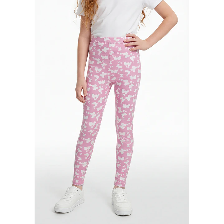 Calza Larga Niña Rosado 1