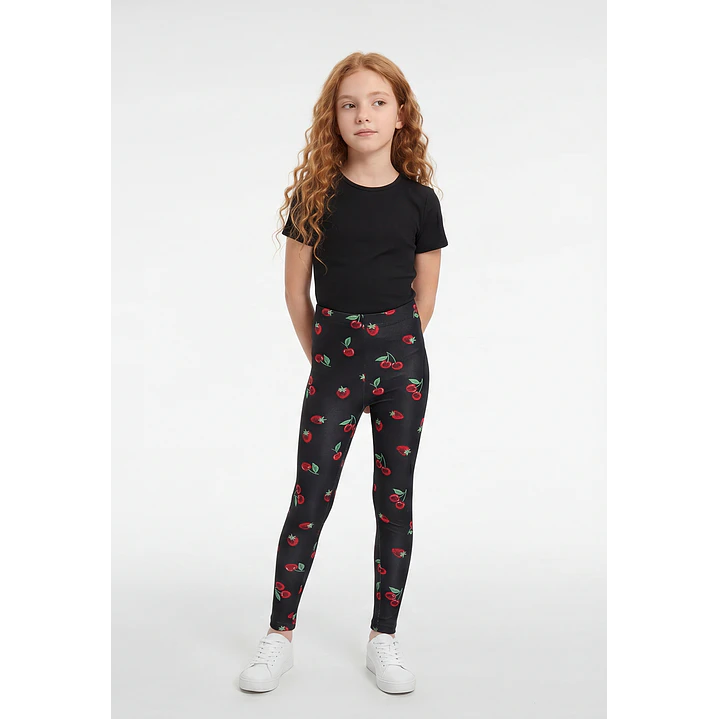 Calza Larga Niña Negro 4