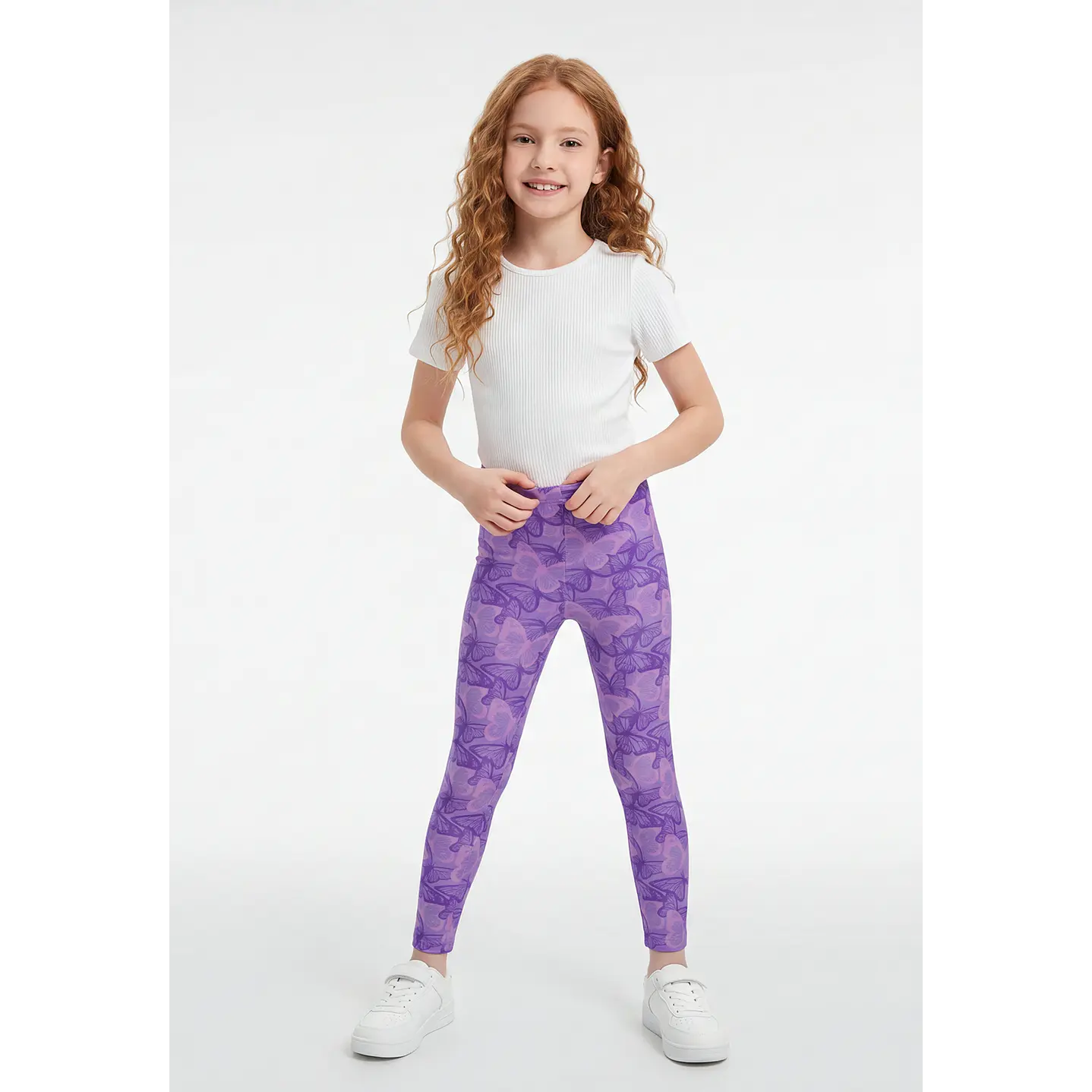 Calza Larga Niña Lila 3