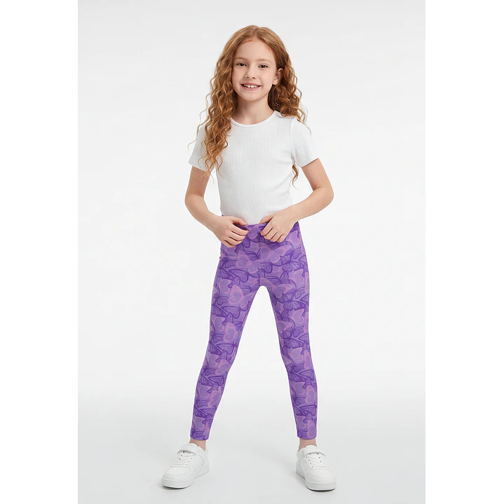 Calza Larga Niña Lila 3