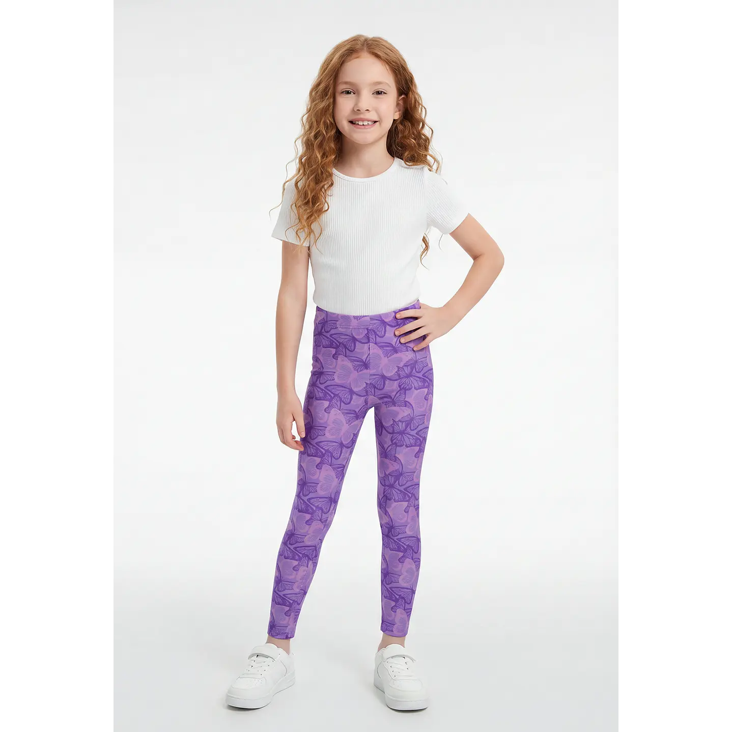 Calza Larga Niña Lila 4