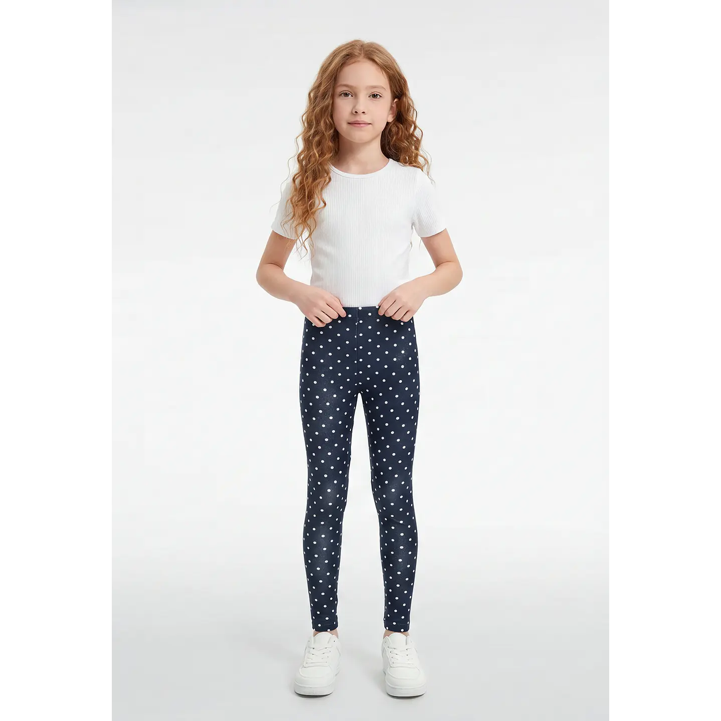 Calza Larga Niña Azul 3