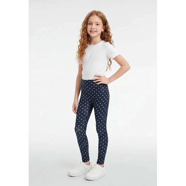 Calza Larga Niña Azul 4