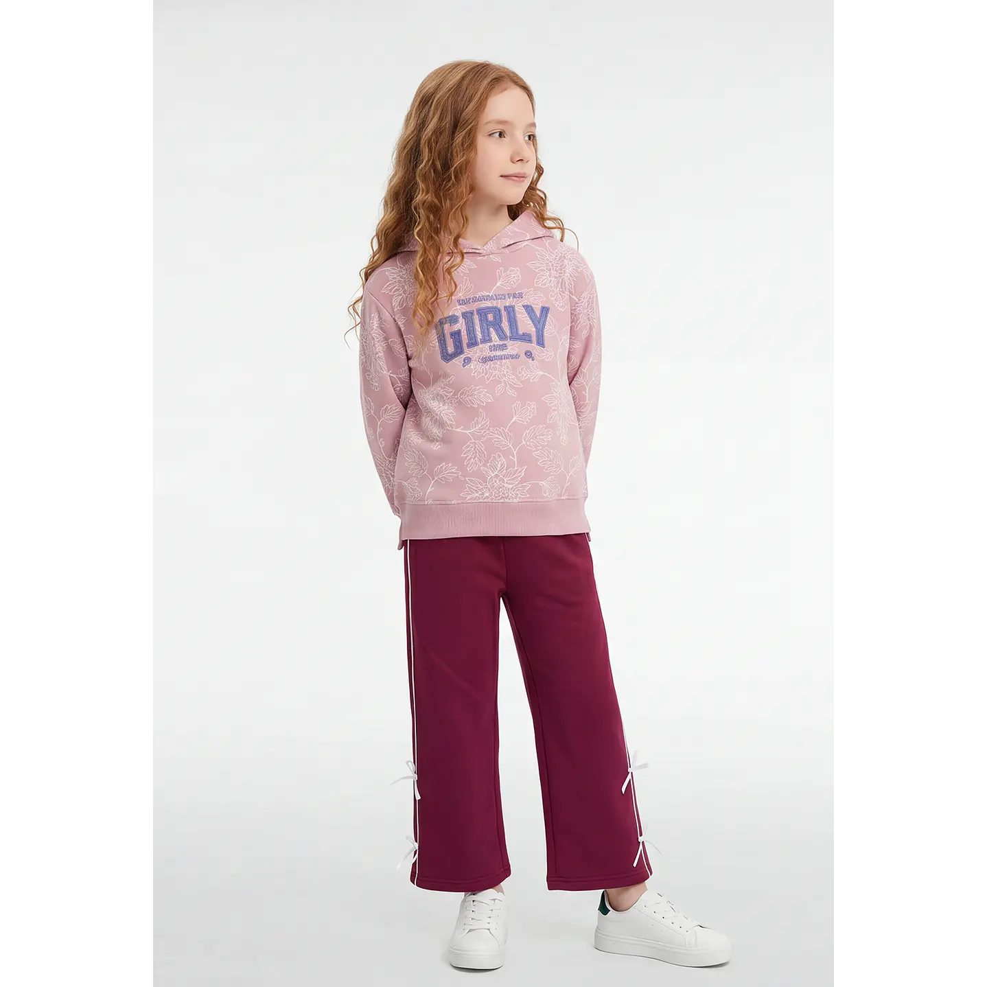 Buzo Lazos Wide Leg Niña Fucsia 4