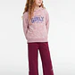 Buzo Lazos Wide Leg Niña Fucsia - Miniatura 4