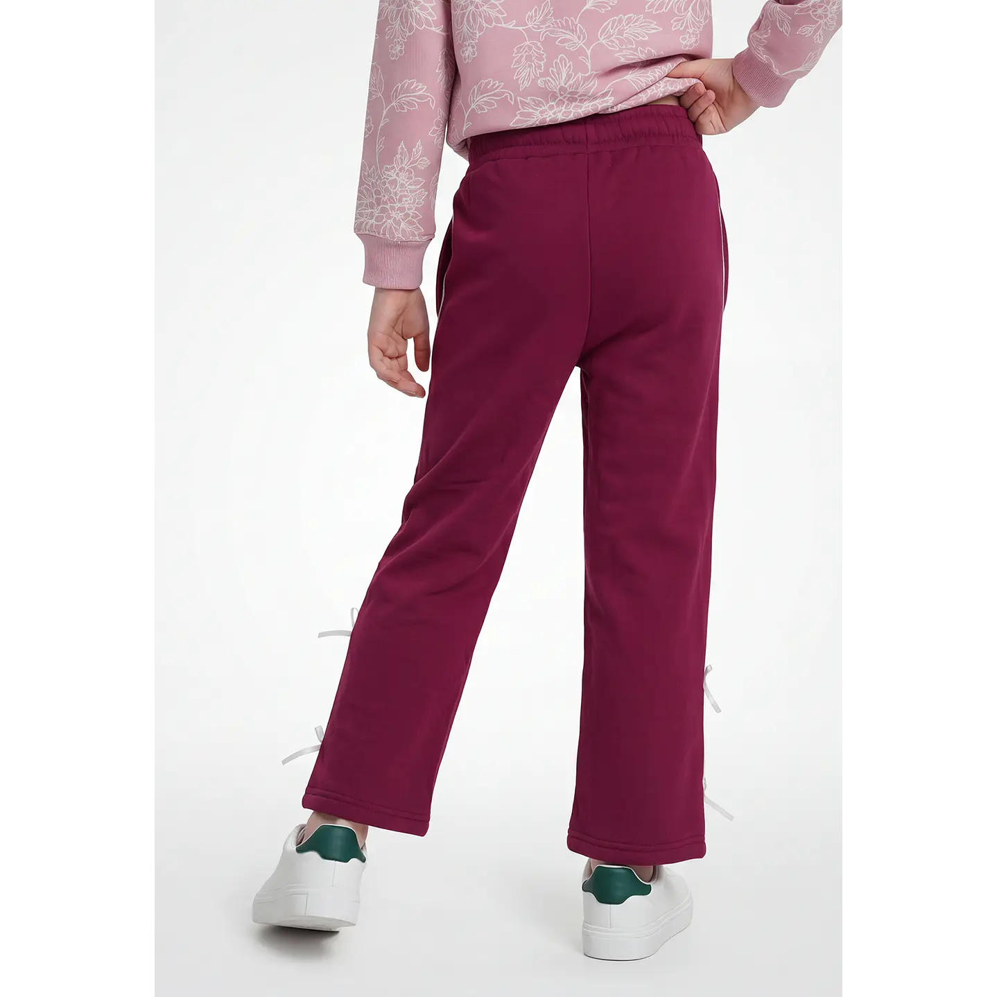 Buzo Lazos Wide Leg Niña Fucsia 2