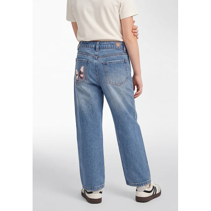Jeans Est Niña Azul 2
