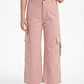 Pantalón Cargo Argollas Wide Leg Niña Damasco - Miniatura 1