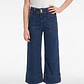 Jeans Botones Wide Leg Niña Azul - Miniatura 1