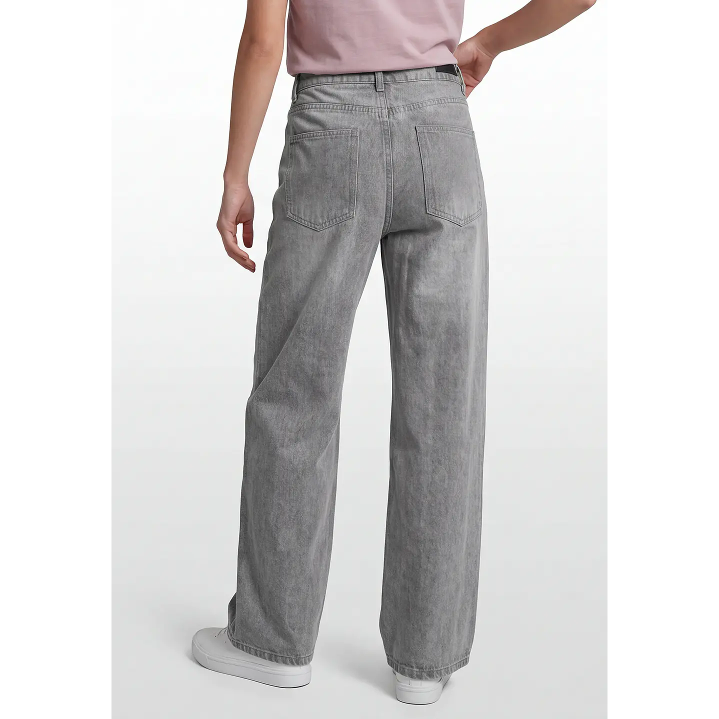 Jeans Baggy Mujer Gris 3