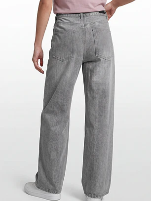 Jeans Baggy Mujer Gris