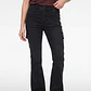 Jeans Cargo Flare Mujer Negro - Miniatura 1