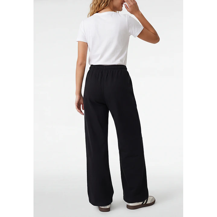 Buzo Recto Wide Leg Mujer Negro 2