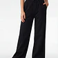 Buzo Recto Wide Leg Mujer Negro - Miniatura 1