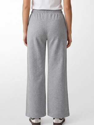Buzo Recto Wide Leg Mujer Gris