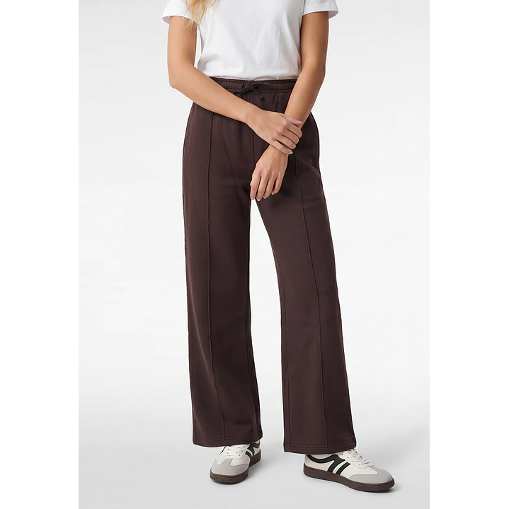 Buzo Recto Wide Leg Mujer Café 1