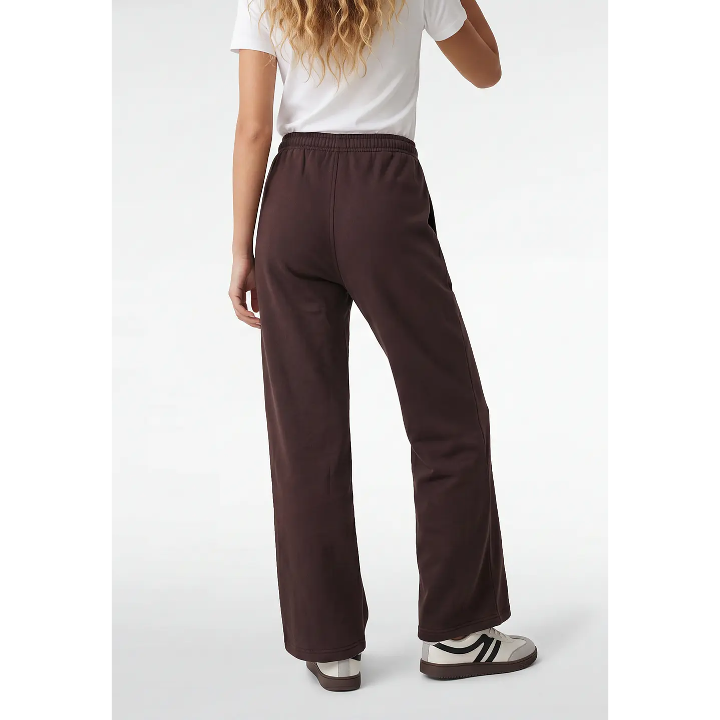 Buzo Recto Wide Leg Mujer Café 2