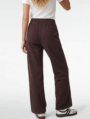 Buzo Recto Wide Leg Mujer Café
