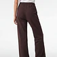 Buzo Recto Wide Leg Mujer Café - Miniatura 2