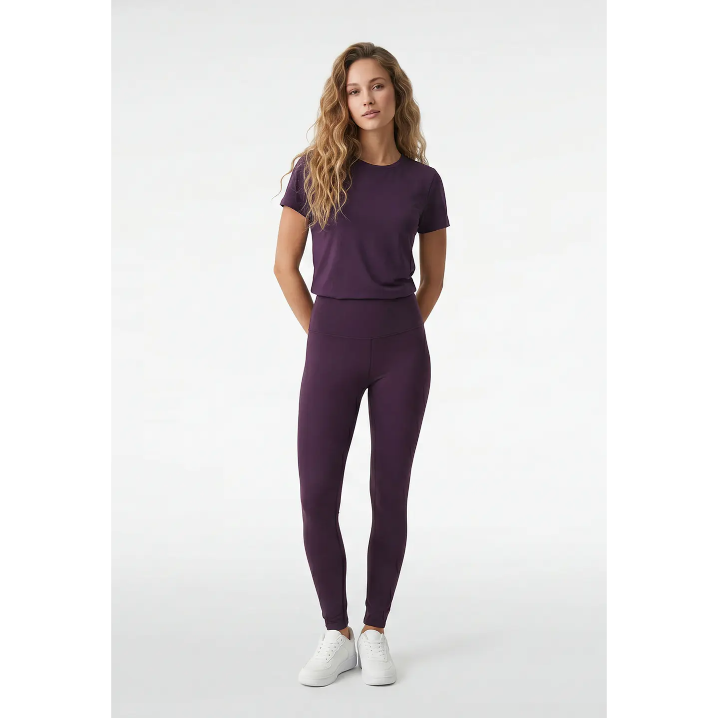 Calza Active Mujer Morado 4