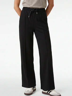 Buzo Soft Wide Leg Mujer Negro