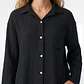 Blusa Rustica Mujer Manga Larga Negro - Miniatura 2